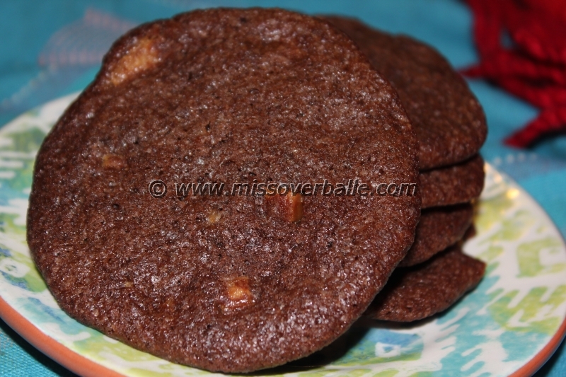 Chocolate caramel cookies